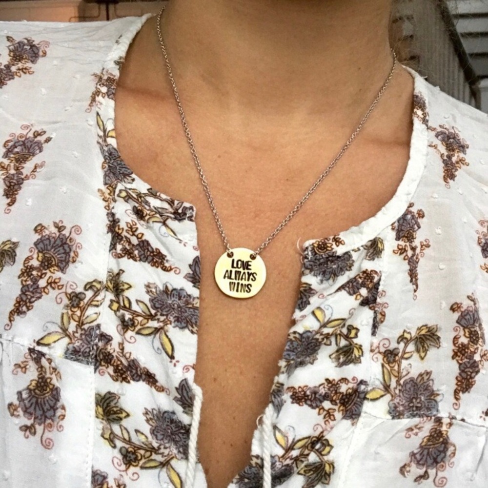 LAST 1! LOVE ALWAYS WINS Yoga Necklace
